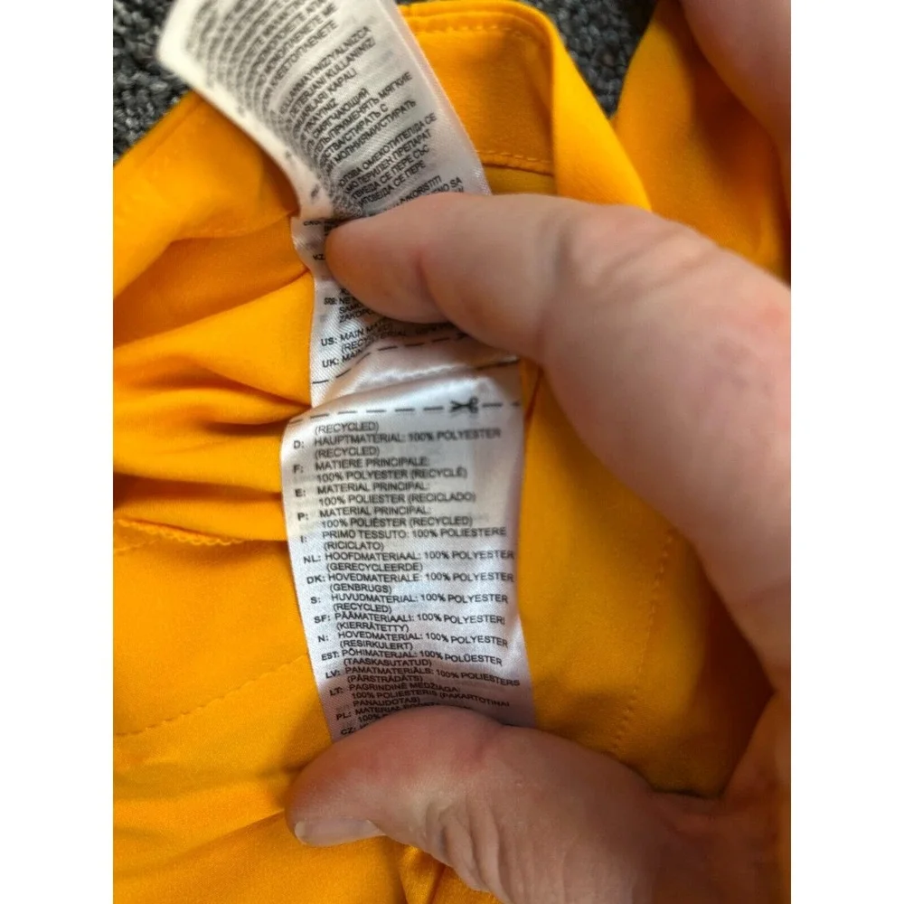 Adidas Jacket Mens Medium Collegiate Game Mode Long‎ Sleeve Quarter Zip Yellow
